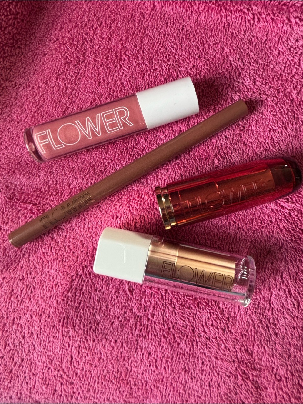 Flower by Drew Lip Set — Pink & Rose Gold Shades + FREE GIFT!